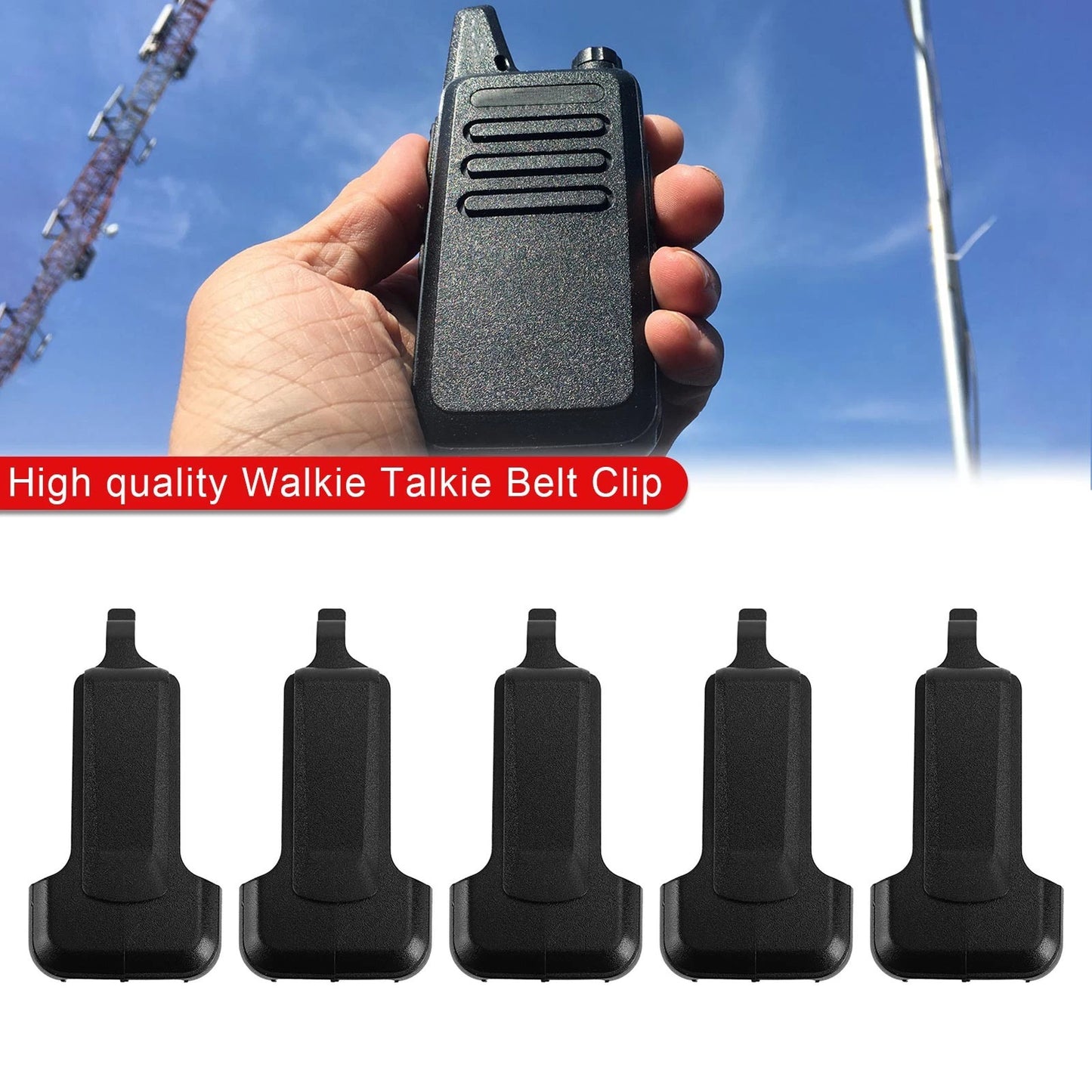 5X Zs-B1 Belt Buckle Clip for Kd C1/C2 Rt22 Rt622 Walkie Talkie