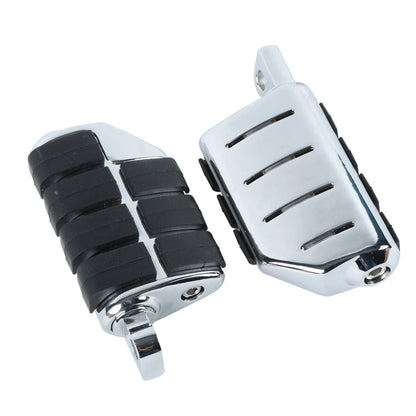 Chrome 1.25" Engine Guard Highway Foot Pegs & Clamps for Harley