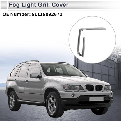 1 Pc Front Right Fog Light Grill for BMW X5 (2019-2023)