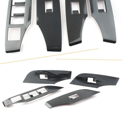 Set of 4 Window Lift Switch Panel Cover Trim for Toyota RAV4 (2019–2024) RHD