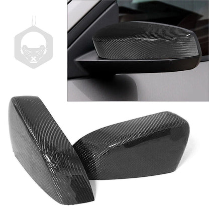 Carbon Fiber Side Mirror Cover for Ford Mustang GT/Coupe (2008–2013)
