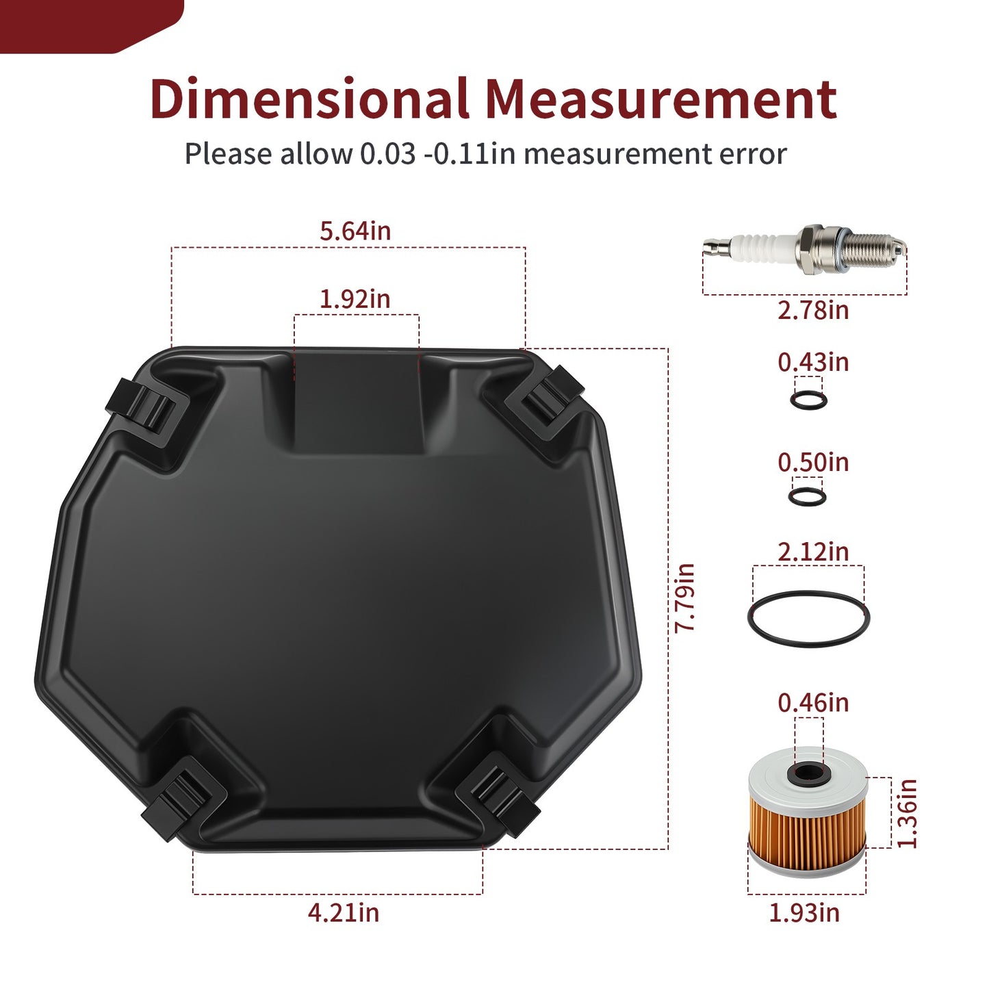 Air Box Lid Cover Cap & Seal for Honda Fourtrax 300 TRX300 (1988–2000)