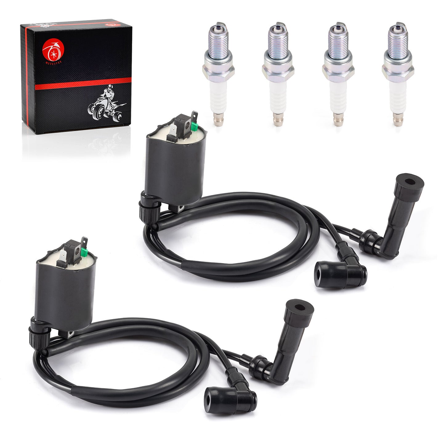 Ignition Coil with Spark Plug for Kawasaki VN1500 Vulcan 1500 Nomad (1999–2001)