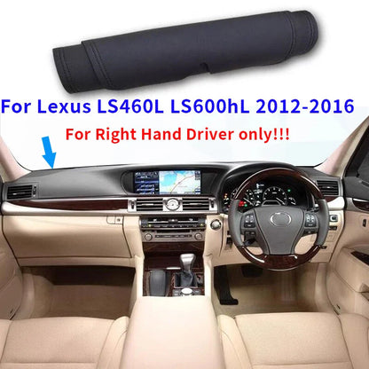 RHD Leather Dash Protector Pad Mat for Lexus LS460L LS600hL (2012–2016)