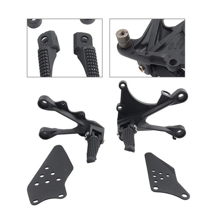 Front Driver Footpeg Footrest Bracket Kit for Kawasaki Ninja ZX6R ZX636 (2009–2024)