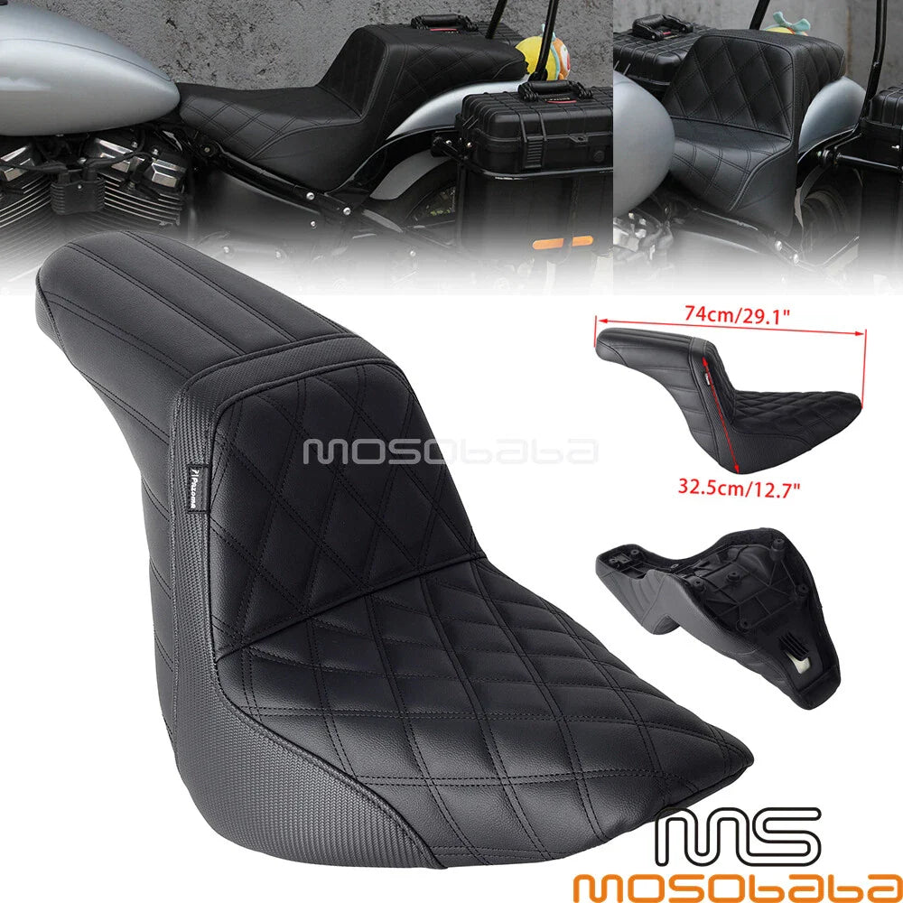 Comfortable LS Step Up Seat for Harley Low Rider ST FXLRST FXLR FXLRS (2018-2024)