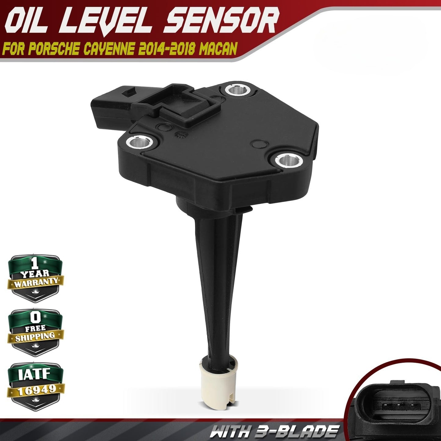Engine Oil Level Sensor for Porsche Cayenne, Macan, Panamera (2014–2018)
