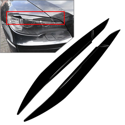 Headlight Eyebrow Trim for BMW X6 E71 E72 X6M X5M E70