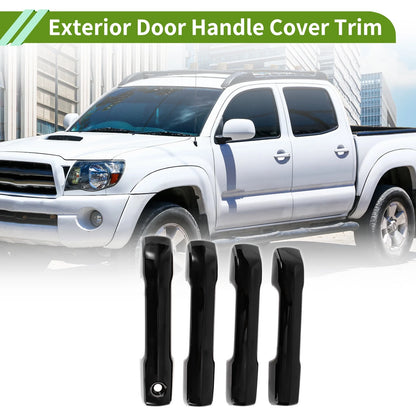 Set of 1 Exterior Door Handle Cover Trim for Toyota Tacoma (2024–2025) Gloss Black ABS