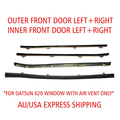 Door Glass Molding Weatherstrip for Nissan Datsun Pickup 620 (1969–1979)