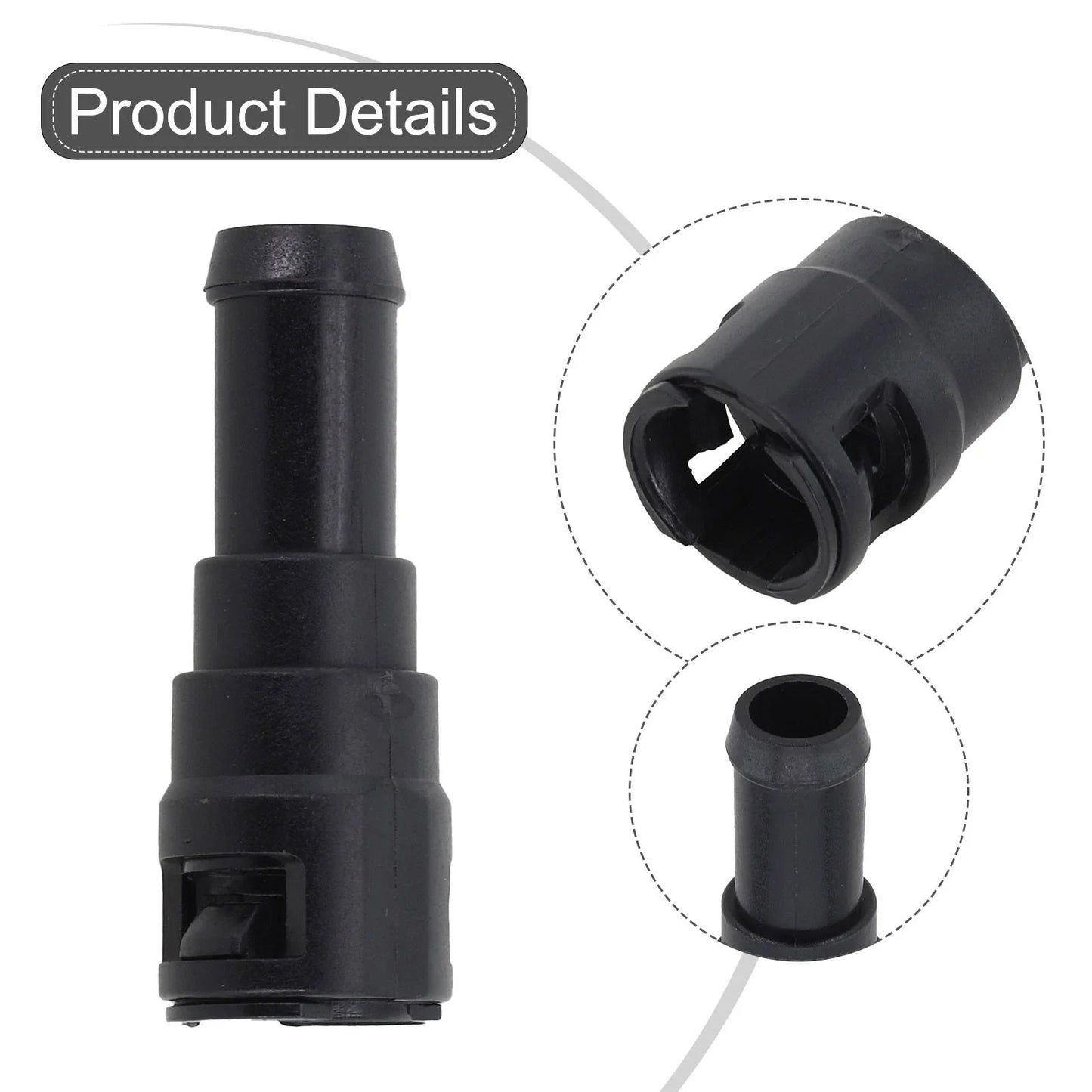 2 x Heater Hose Connector for Mazda 323