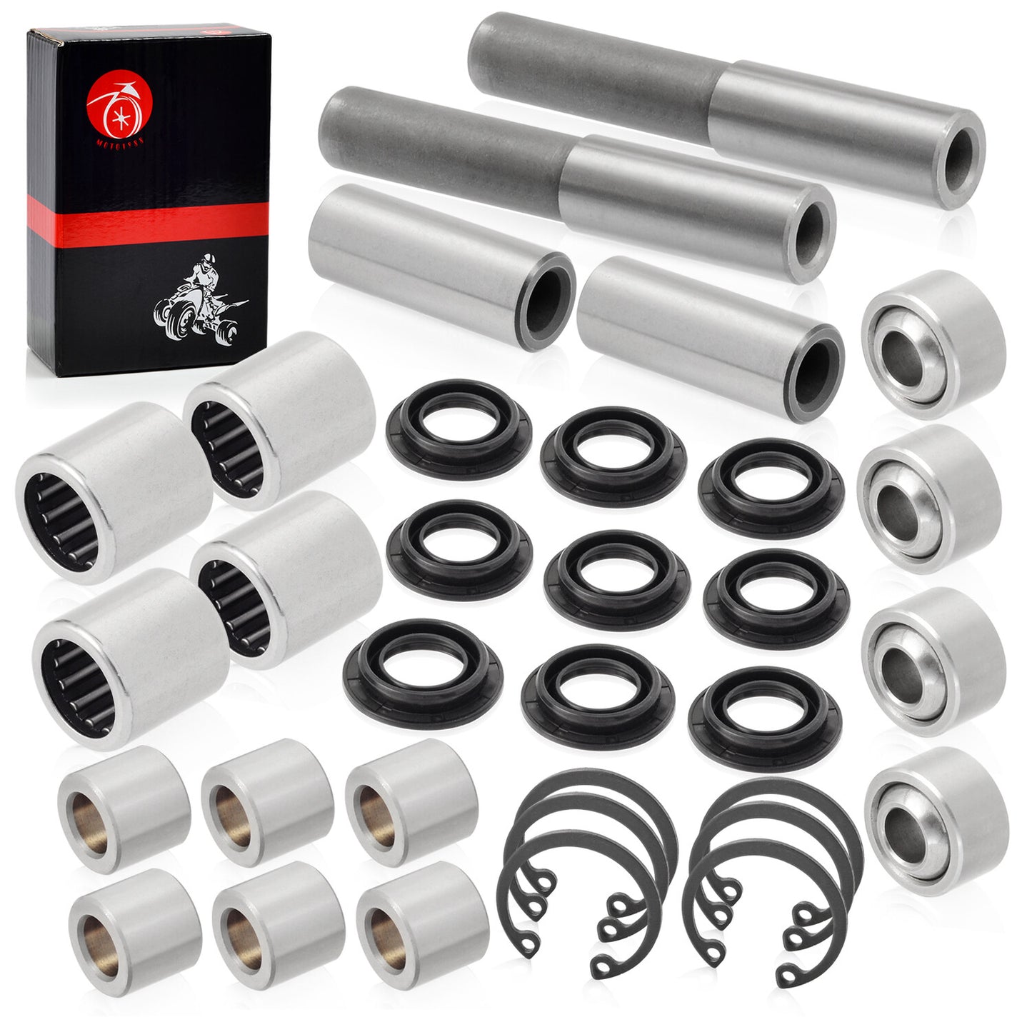 Front Upper Lower Arm Bearing Bushing Seal for Kawasaki Brute Force (2003–2023)