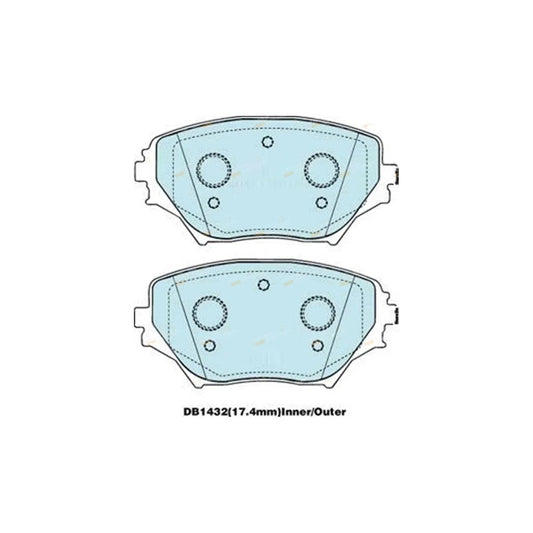 4WD Front Disc Brake Pads for RAV4 ACA20 21 22 23 (2000–2006)