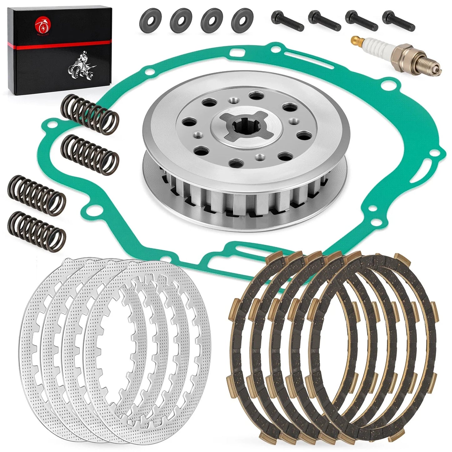 Clutch Out Pressure Hub Friction Steel Plate for Yamaha TTR125E TTR125L TTR125LE (2003–2010)