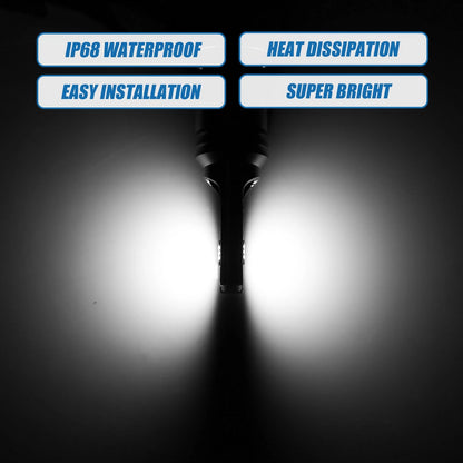 Set of 2 H16 LED Fog Light Bulbs 3570 Chips for Auto Car