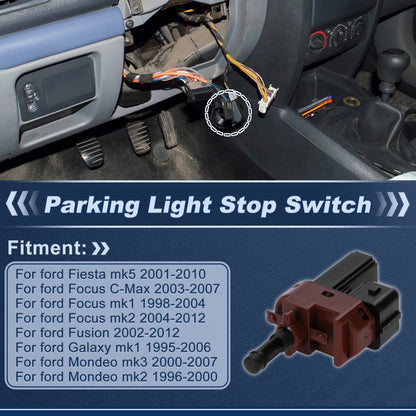 Brake Light Switch for Ford Fiesta (2001–2010) 2S6T7C534AA 1 pcs