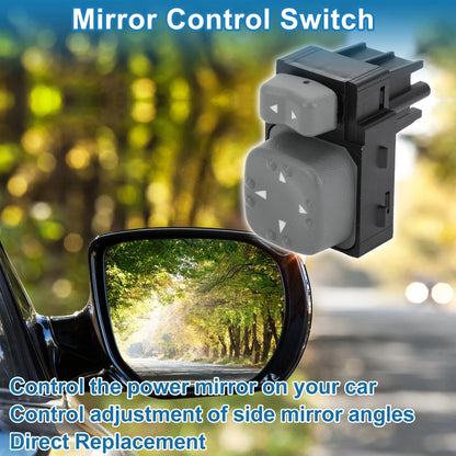 Car Mirror Switch for Chevrolet Blazer S10 2002-2005 Plastic Black Gray 1 x