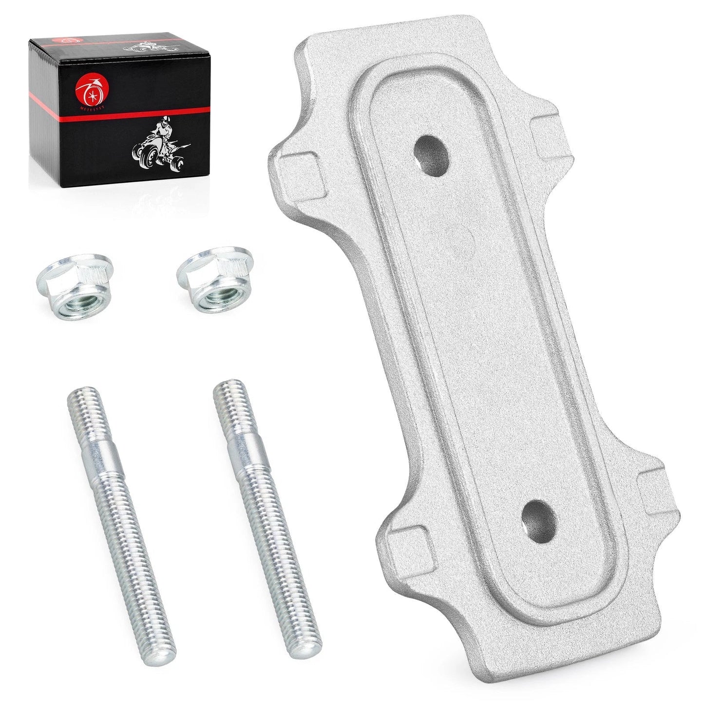 Plate Chain Adjuster And Bolt Nut 2x4 for Suzuki QuadRacer LT250R (1985–1992)