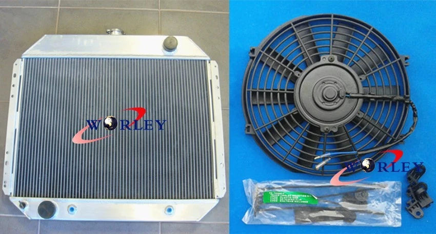 Aluminum Radiator with Fan for Ford F-100 F-150 F-250 F-350 Bronco (1966–1979)