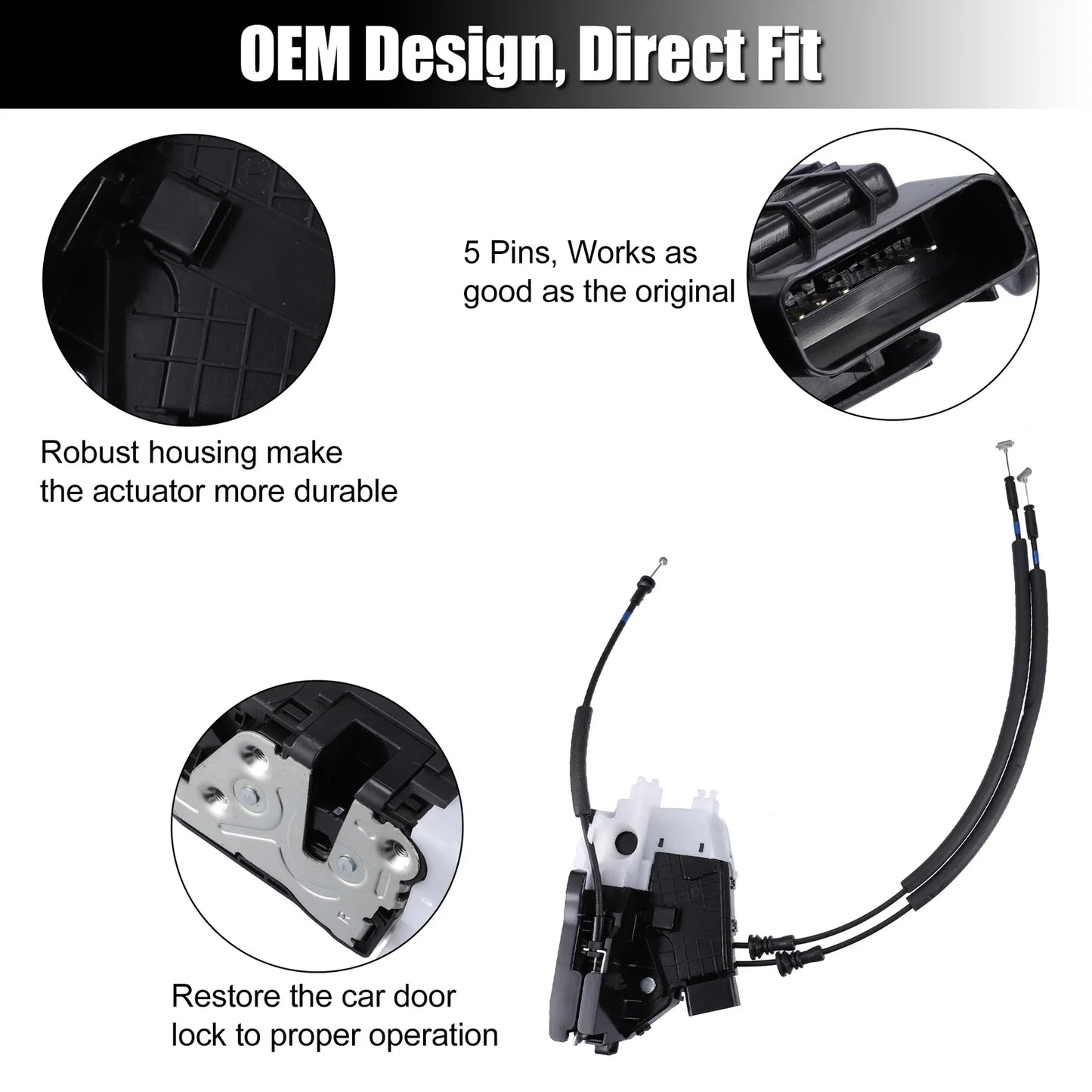 Rear Right Door Latch Lock Actuator for Hyundai Tucson (2016-2019)