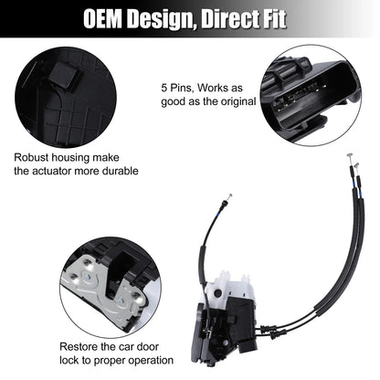 Rear Right Door Latch Lock Actuator for Hyundai Tucson (2016-2019)