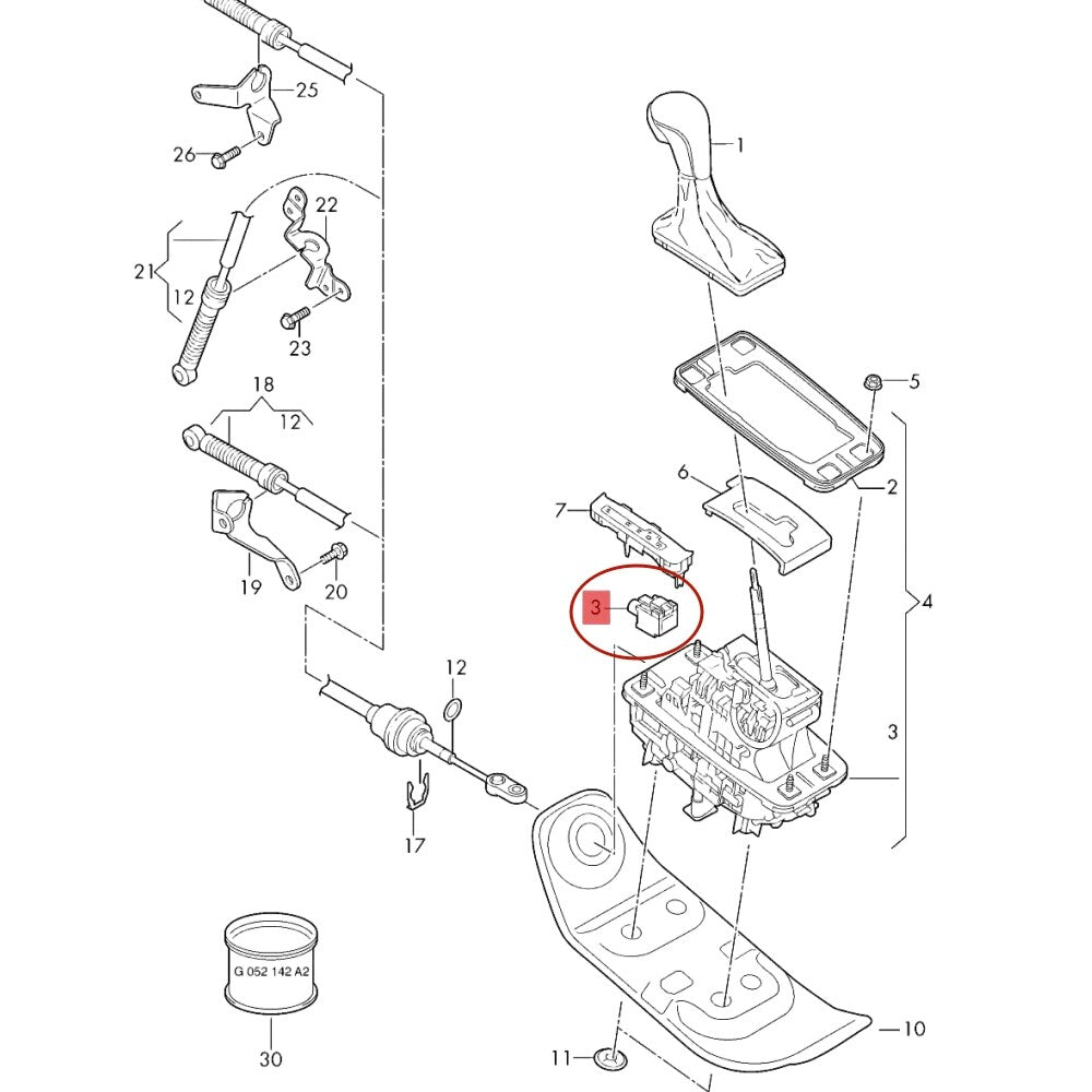 Shift Console Interlock Solenoid for Audi A4 A5 A6 A7 Allroad (2000–2023)