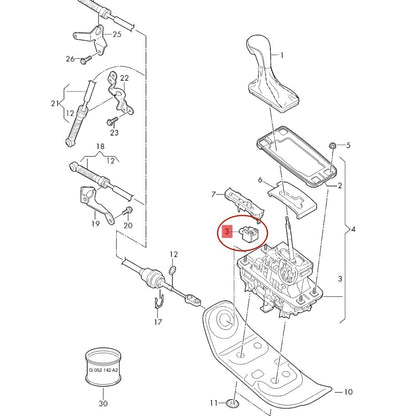 Shift Console Interlock Solenoid for Audi A4 A5 A6 A7 Allroad (2000–2023)