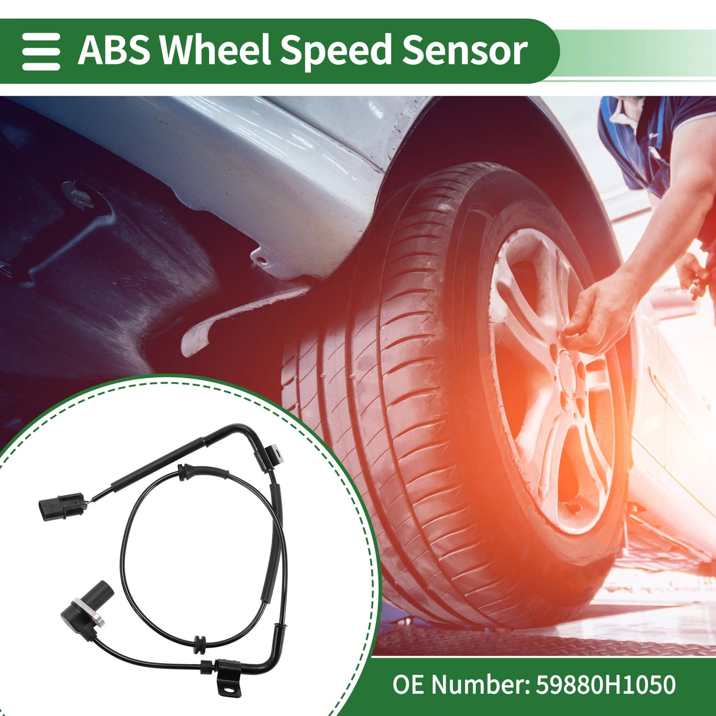 ABS Wheel Speed Sensor No. 59880H1050 for Hyundai Terracan (2001–2006)