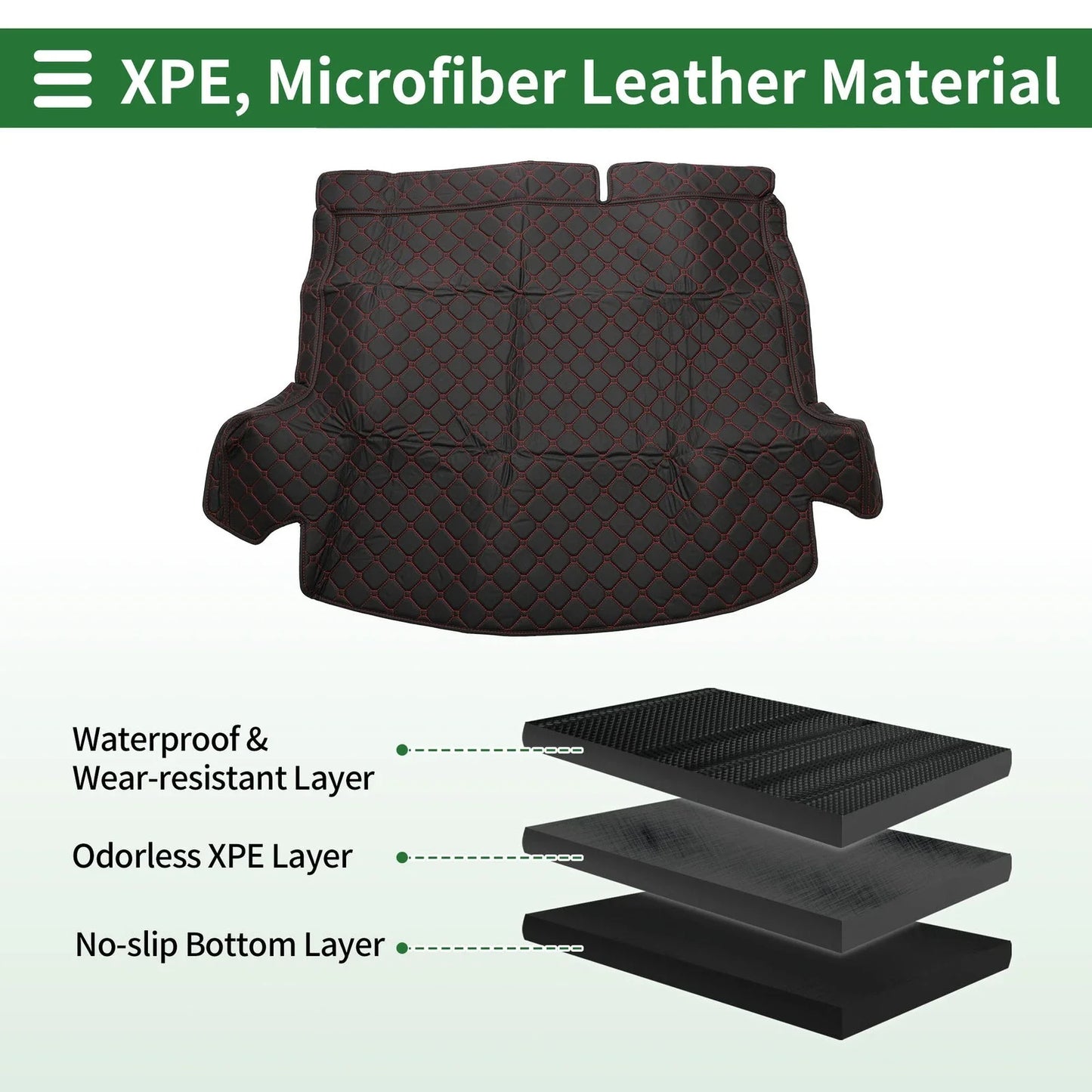 Heightened Edge Cargo Liner Rear Trunk Mat for Honda CR-V Hybrid (2017-2021)