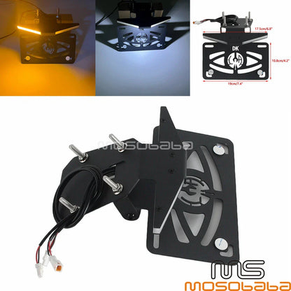 Rear License Plate Fender Eliminator w/ LED Turn Signal for 390 (2024-2025)