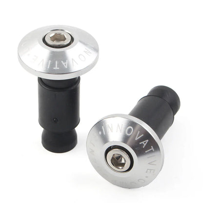 7/8" Handlebar End Weights Grips Cap Plugs for Dirt Bike Motor Silver