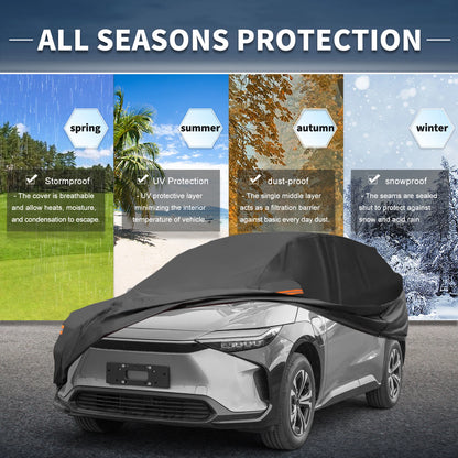 Waterproof Aluminum Film Car Cover for Toyota BZ4X (2022–2023)