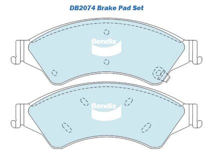 Front Brake Pads and Rotors for Ford Ranger (2011–2023) Mazda BT50 (2011–2023)