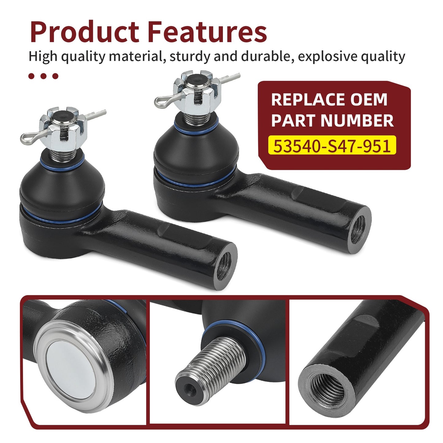 Tie Rod End Kit for Honda Pioneer 700 & 700-4 (2017–2024)