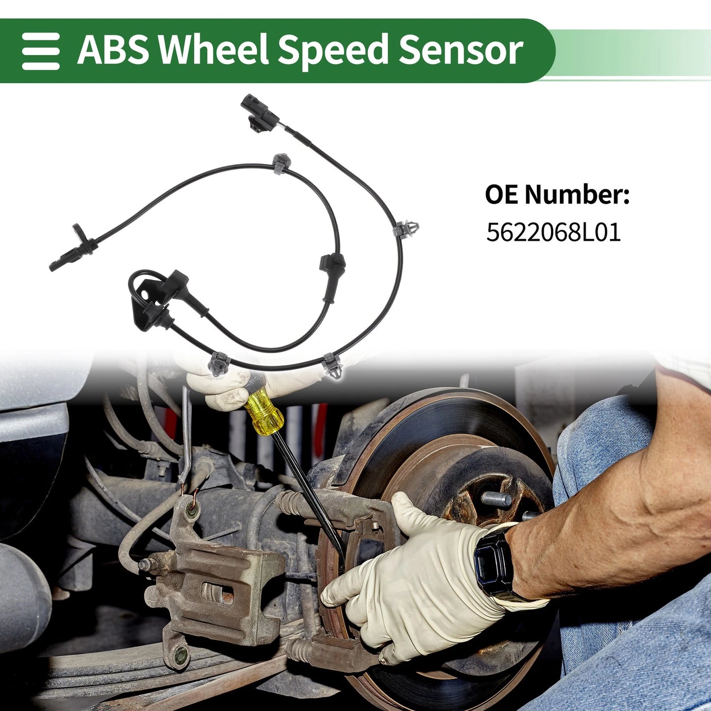 ABS Wheel Speed Sensor No. 5622068L01 for Suzuki Swift IV (2004–2010)