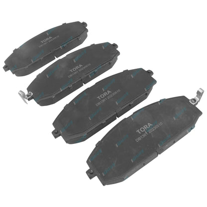 2 Front Disc Rotors Slotted + Drilled + 4x4 Brake Pads for Patrol GU Y61 1997~15