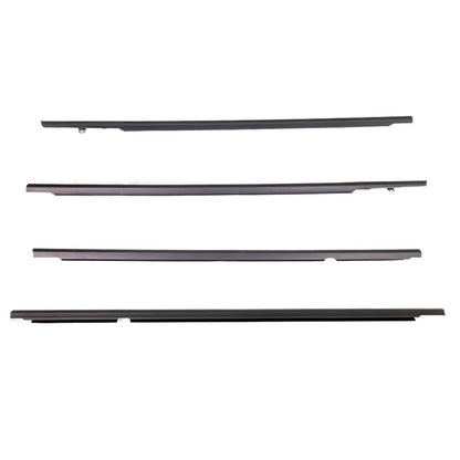 Set of 4 Black Door Belt Moldings for Toyota Corolla (1991–2002)
