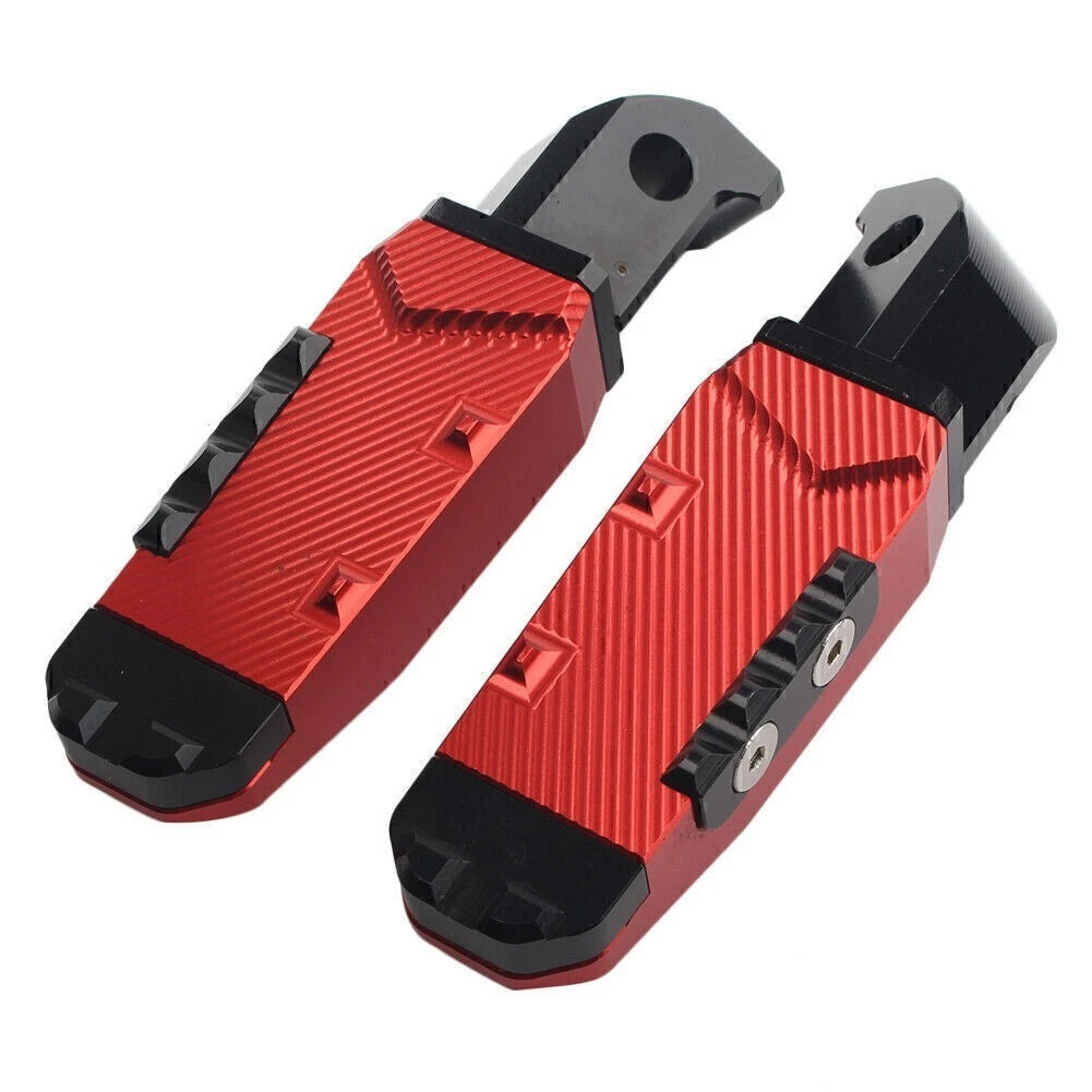 CNC Rear Passenger Footrests Foot Pegs Red for Yamaha FZ1 YZF R3 (2006–2020)