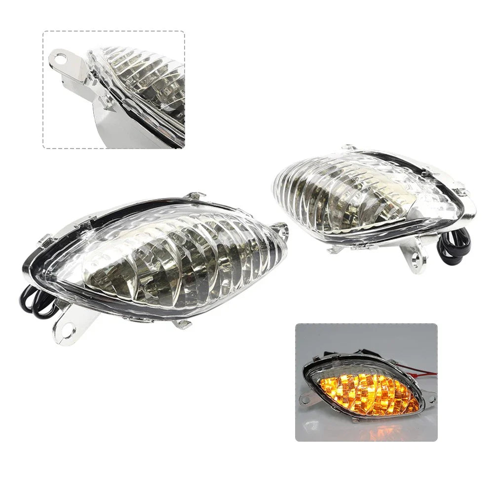 Clear Front Turn Signal Indicator Light for SUZUKI GSX1300R HAYABUSA (1999-2007)