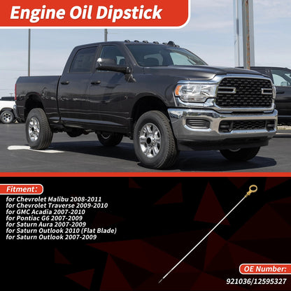 Oil Dipstick for Chevrolet Malibu (2008–2011) No. 921036 Yellow 1Pc