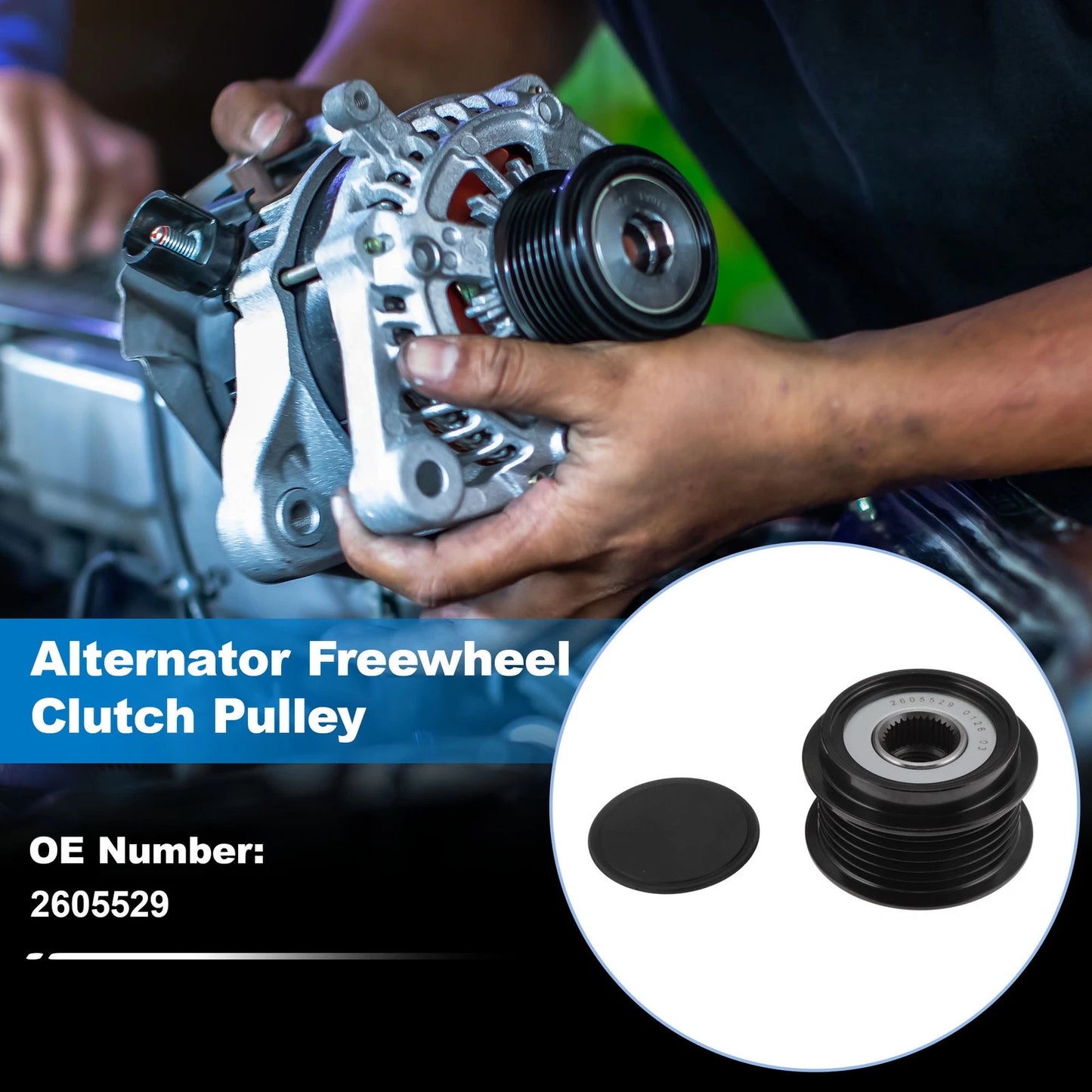 Alternator Freewheel Clutch Pulley for Chevrolet Equinox (2012) 2605529