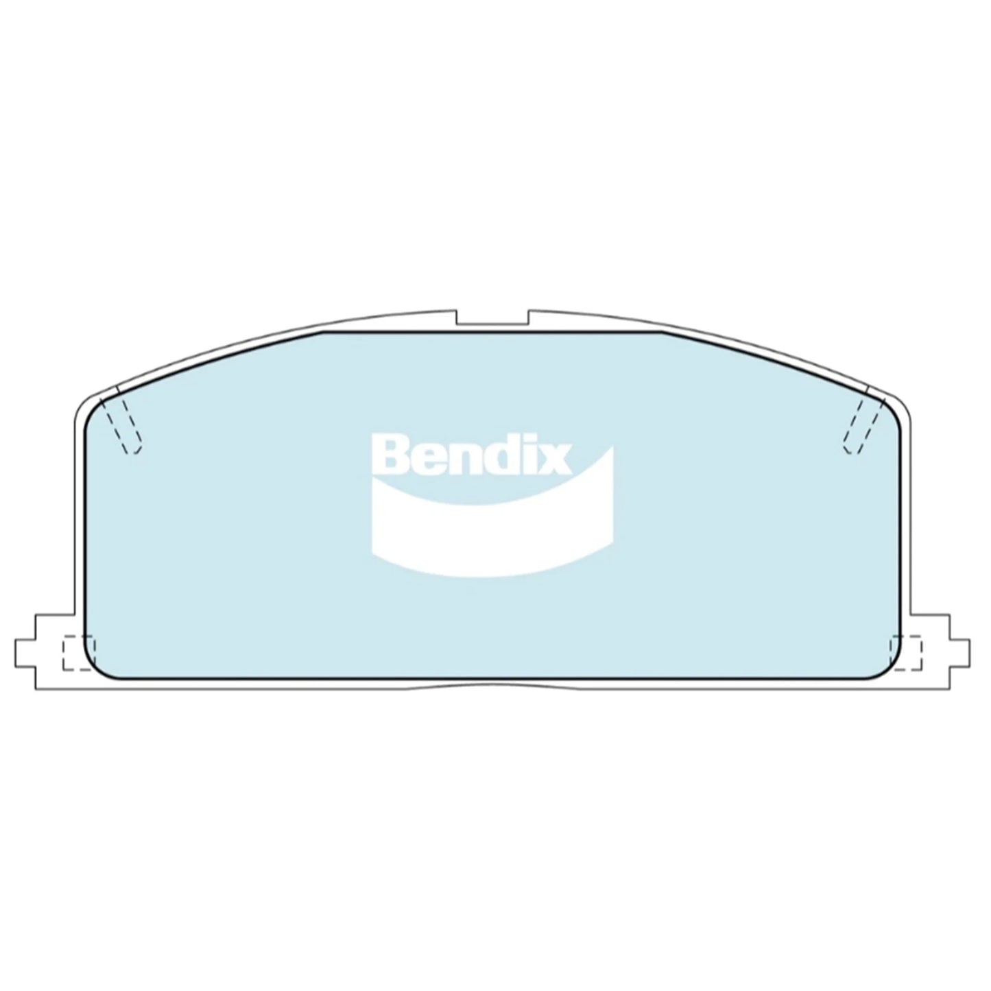 Set of 4 Bendix Front Disc Brake Pads for Toyota Paseo (1991–1999)