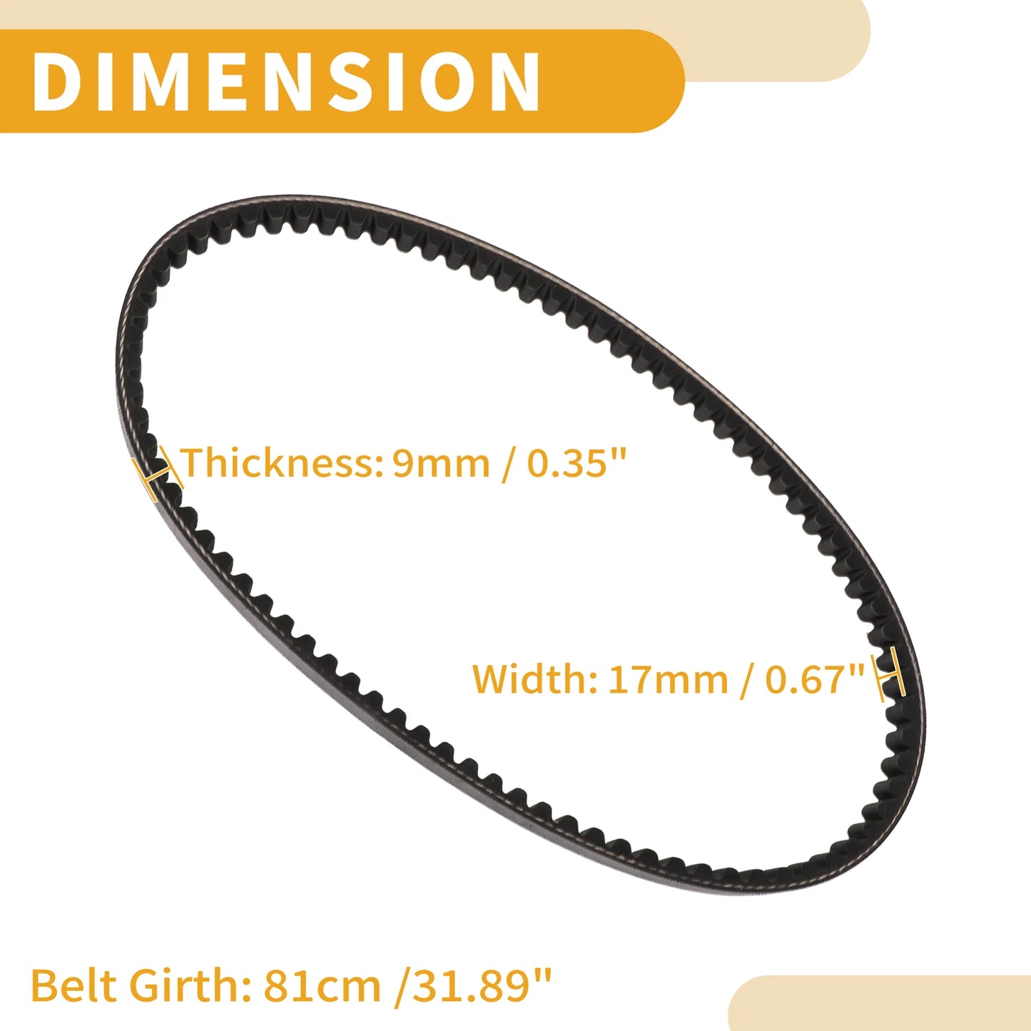 V-Belt Drive Belt for Italjet Jet-Set 50 (2002–2003)