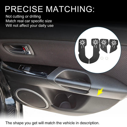 Car Door Leather Anti Kick Pad Sticker for Porsche Cayenne (2010-2015)