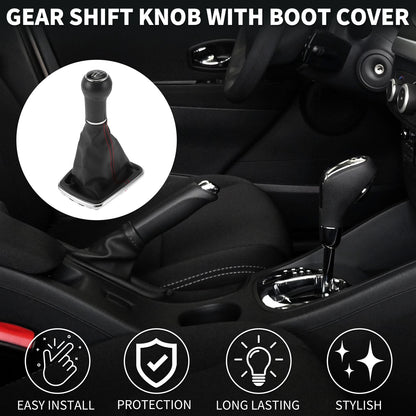 5 Speed Gear Shifter Knob W/ Cover No. 1J0711113EG for VW Bora (1999–2005)