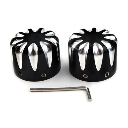 CNC Cut Front Axle Cap Nut Cover for Harley Electra Glide & Sportster (All)