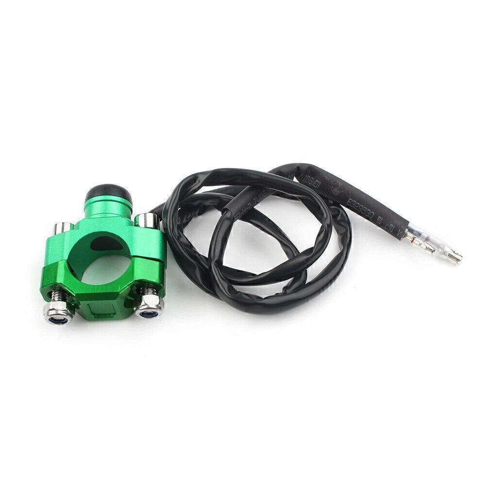 Rotating Bar Clamp Start Stop Kill Switch Button for 7/8" Handlebar