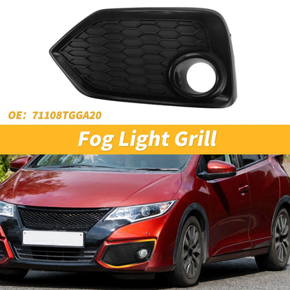 Left Side Fog Light Grill for Honda Civic Hatchback (2017–2019) 71108TGGA20