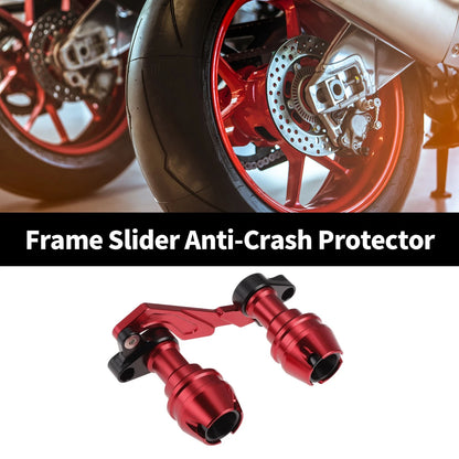 Frame Slider Anti-Crash Protector for Motorcycles 175mm Aluminum Alloy Red