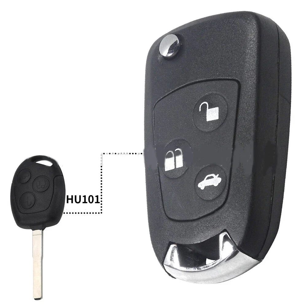 3 x Button Car Remote Control Key Housing for Ford Focus, Mondeo, Fiesta